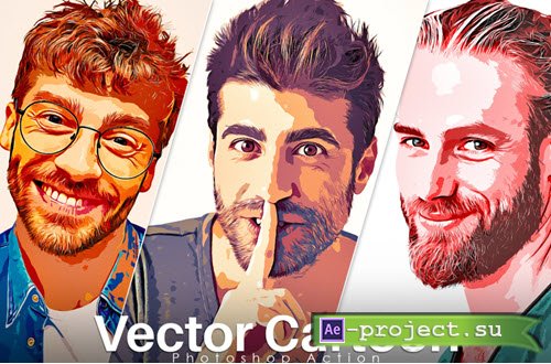 Vector Cartoon Photoshop Action