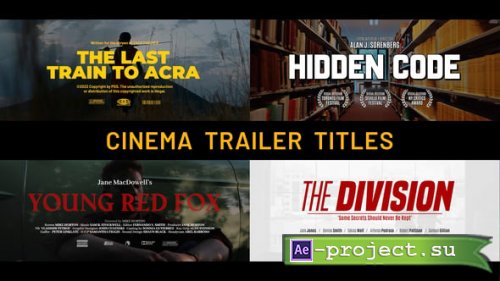 Videohive - Cinema Trailer Titles | After Effects - 56510168 - Project for After Effects