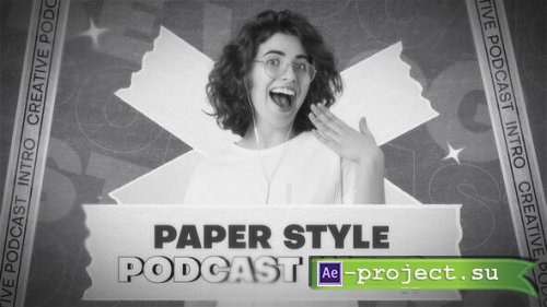 Videohive - Paper Style Podcast Intro - 56522774 - Project for After Effects Videohive - Paper Style Podcast Intro - 56522774 - Project for After Effects
