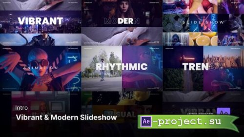 Videohive - Intro/Opening - Vibrant & Modern Slideshow After Effects Project Files - 56548106 - Project for After Effects