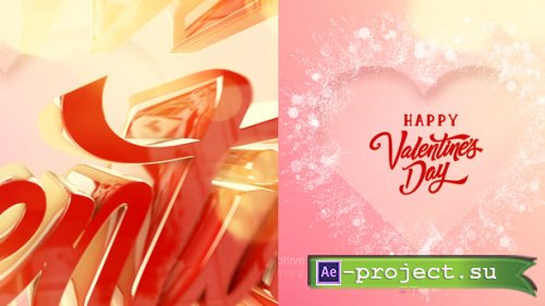 Videohive - 3D Valentine Intro - 56560083 - Project for After Effects