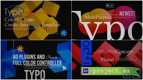 Videohive - Colorful Intro - 56574337 - Project for After Effects