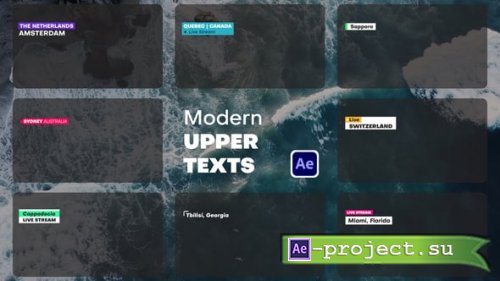 Videohive - Modern Upper Thirds - 56582867 - Project for After Effects