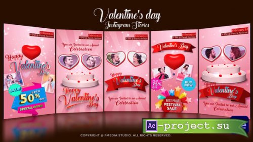 Videohive - Valentines day Instagram Stories - 56581861 - Project for After Effects