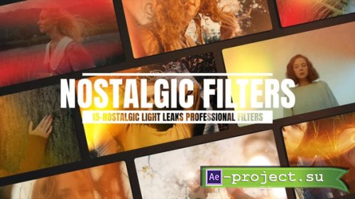 Videohive - Nostalgic Light Leaks Professional Filters - 56656406 - Project for After Effects