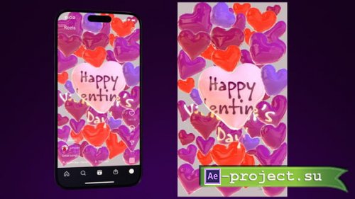 Videohive - Hearts Balloons Logo reveal - 56645314 - Project for After Effects