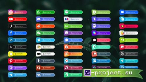 Videohive - 50+ Social Media Lower Thirds Template for After Effects - 54990354 - Project for After Effects