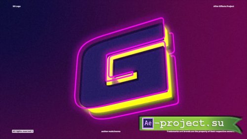 Videohive - 3D Logo - Logo Intro - 56709178 - Project for After Effects