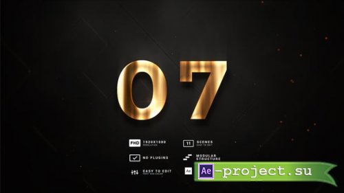 Videohive - Aspect Countdown 10in1 Style Luxe Backgronds - 56513198 - Project for After Effects
