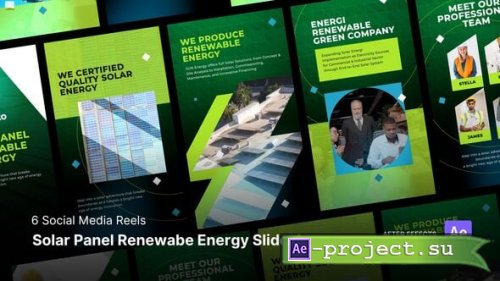 Videohive - Social Media Reels - Solar Panel Renewable Energy Slideshow After Effects Project Files - 56704306