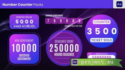 Videohive - Number Count Animation - 56895342 - Project for After Effects