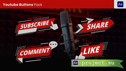 Videohive - Youtube Button Pack - 56895909 - Project for After Effects
