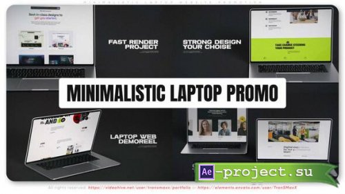 Videohive - Minimalistic Laptop Website Promotion - 56923509 - Project for After Effects