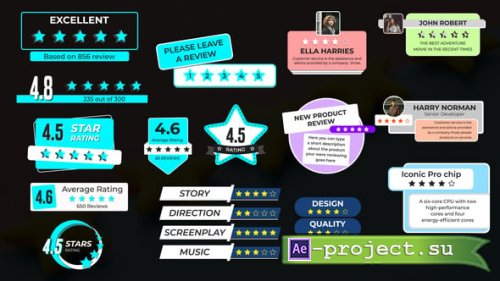 Videohive - Stars Review Rating - 56875609 - Project for After Effects