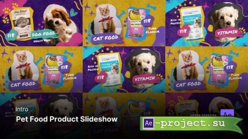 Videohive - Intro/Opening - Pet Food Product Slideshow After Effects Project Files - 56618970 - Project for After Effects