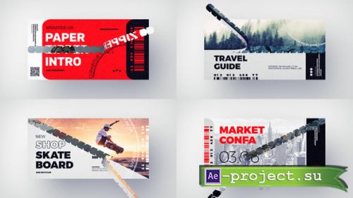 Videohive - Wrapper Intro - Paper Zipper Intro - 56998349 - Project for After Effects