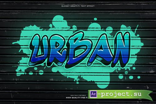 Glossy Graffiti Text Effect