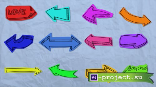 Videohive - Paper Unfolding Arrows - 56973010 - Project for After Effects