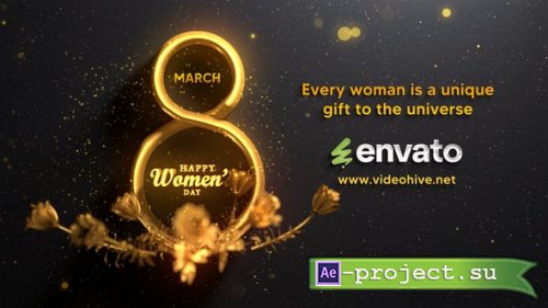 Videohive - Womens day logo reveal - 57049464 - Project for After Effects
