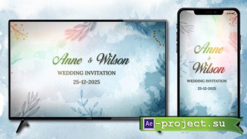 Videohive - Watercolor Wedding Invitation - 57057767 - Project for After Effects