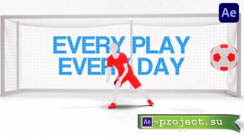 Videohive - Soccer Typographic Intro - 57084179 - Project for After Effects