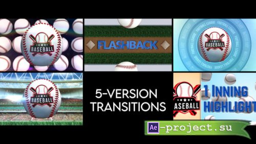 Videohive - Baseball Transitions - 5 Versions - 56943125 - Project for After Effects