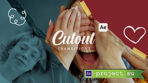 Videohive - Paper Cut Out Transitions - 57113345 - Project for After Effects