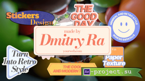 Videohive - Stickers Titles - 57116261 - Project for After Effects