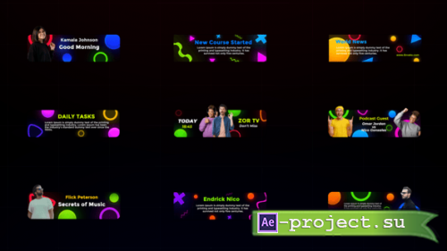 Videohive - Glow Name Tag | Photo Lower Third - 57125010 - Project for After Effects