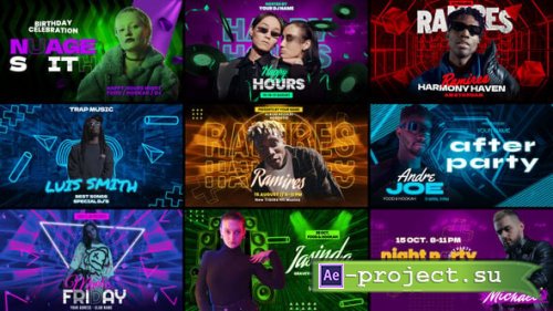 Videohive - Night Clup Freeze Frame - 57153683 - Project for After Effects