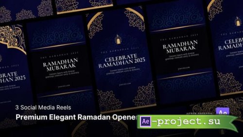 Videohive - Social Media Reels - Premium Elegant Ramadan Opener After Effects Project Files - 57126434