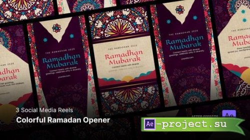 Videohive - Social Media Reels - Colorful Ramadan Opener After Effects Project Files - 57126474 - Project for After Effects
