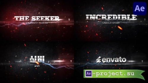 Videohive - The Seeker Cinematic Trailer | After Effects - 57150187 - Project for After Effects