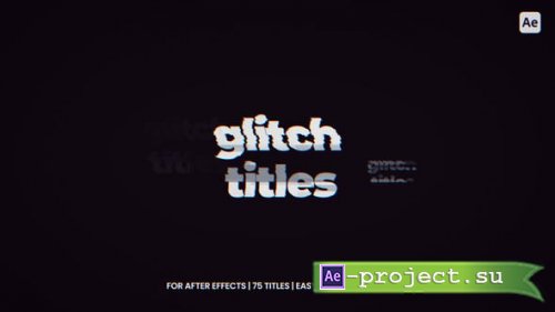 Videohive - Glitch Titles After Effects - 57191739 - Project for After Effects