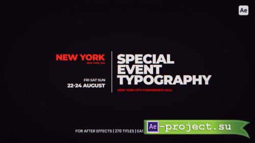 Videohive - Event Titles After Effects - 57170525 - Project for After Effects