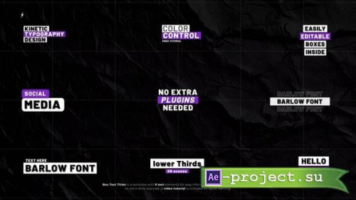 Videohive - Box Text Titles | After Effects - 57202629 - Project for After Effects