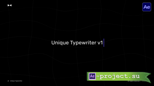 Videohive - Unique Typewriter  AE - 57203036 - Project for After Effects