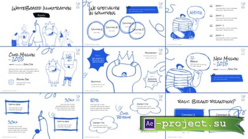 Videohive - Whiteboard Illustration Video Display After Effect Template - 57201500 - Project for After Effects