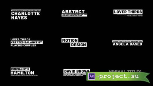 Videohive - Minimal Titles | After Effects - 57222602 - Project for After Effects