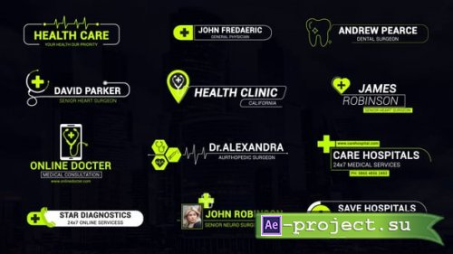 Videohive - Modern Medical Titles - 57226699 - Project for After Effects