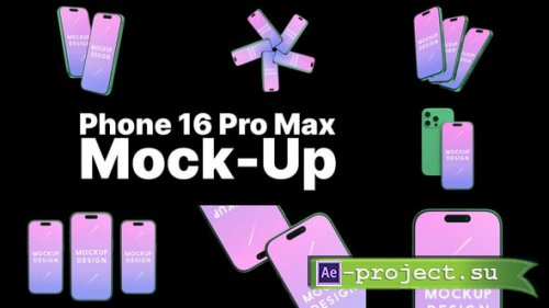 Videohive - Phone 16 Pro Mockup Pack - 57264783 - Project for After Effects