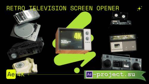 Videohive - Old Television Mockup - 57269562 - Project for After Effects