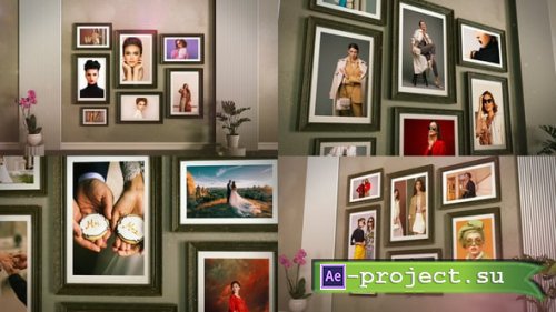 Videohive - 3D Photo Slideshow | Wall Gallery - 57275100 - Project for After Effects