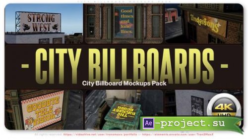 Videohive - City Billboard - Mockups Pack - 57316550 - Project for After Effects
