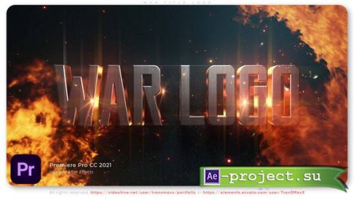 Videohive - War Title Logo - 57317511 - Premiere Pro Templates