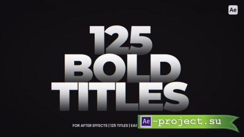 Videohive - Must-Have Titles For After Effects - 57342951 - Project for After Effects