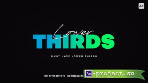 Videohive - Must-Have Lower Thirds For After Effects - 57342963 - Project for After Effects