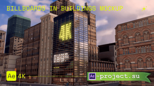 Videohive - Billboards in Buildings Mockup - 57339290 - Project for After Effects