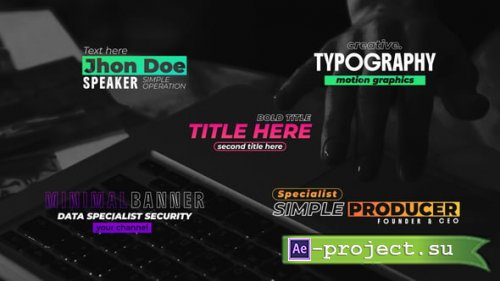 Videohive - Trend Titles Minimalist - 57346338 - Project for After Effects