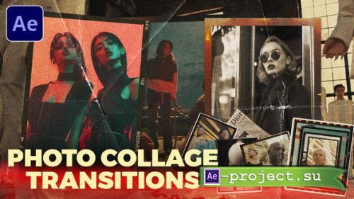 Videohive - Photo Collage Transitions - 57354234 - Project for After Effects